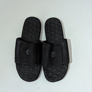 Timberland Black slide sandals sz 6